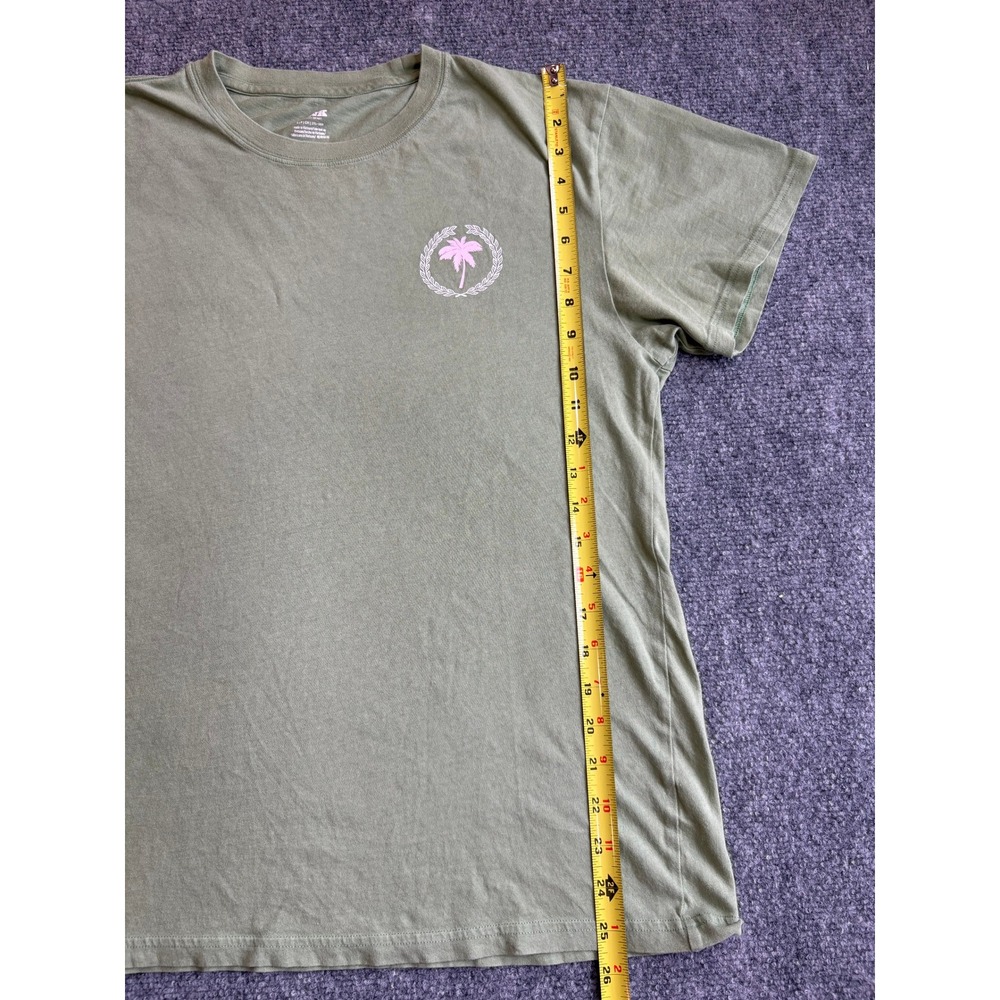 Victoria's Secret PINK Olive Green Palm Tree Graphic T-Shirt Small - Picture 6 of 15